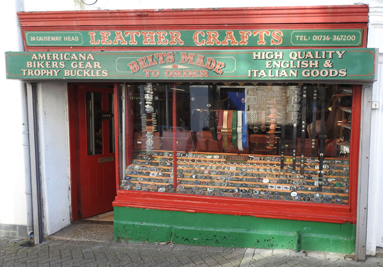 Penzance Leather Crafts, 24 Causewayhead, Penzance, TR18 2SP, Cornwall